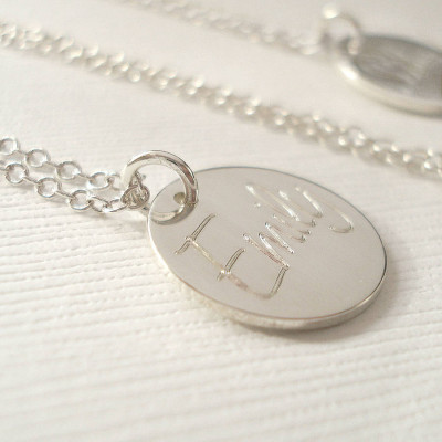 Personalised Engraved Name Necklace - Large