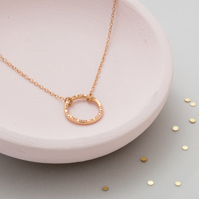 Personalised Full Circle Necklace