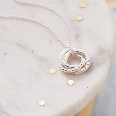 Personalised Mini Eternity Bead Necklace
