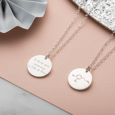 Personalized Happiness Molecule Necklace