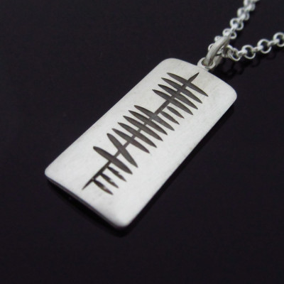 Personalized Ogham Pendant - Sterling Silver Ogham Pendant - Personalized Irish Jewelry - Designed in Ireland - Unique Jewelry