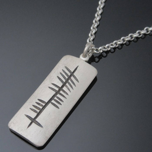 Personalized Ogham Pendant - Sterling Silver Ogham Pendant - Personalized Irish Jewelry - Designed in Ireland - Unique Jewelry