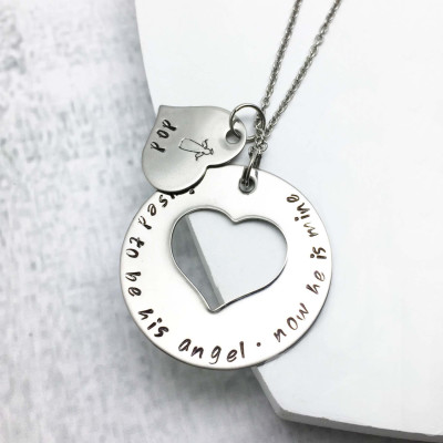 Remembrance Necklace - Loss of a Father - Condolence Gifts - In Memory of Daddy - Memorial Jewelry - Sympathy Gift Ideas - Hand Stamped