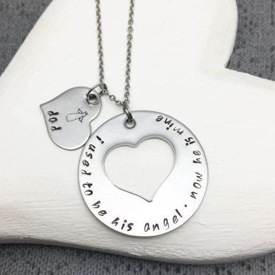 Remembrance Necklace - Loss of a Father - Condolence Gifts - In Memory of Daddy - Memorial Jewelry - Sympathy Gift Ideas - Hand Stamped