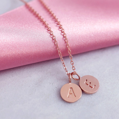 Romantic Gift Wife | Romantic Necklace | Funny Love card | Disc Necklace | Funny Valentine | Dainty thin Chain | Tiny Letter Necklace |