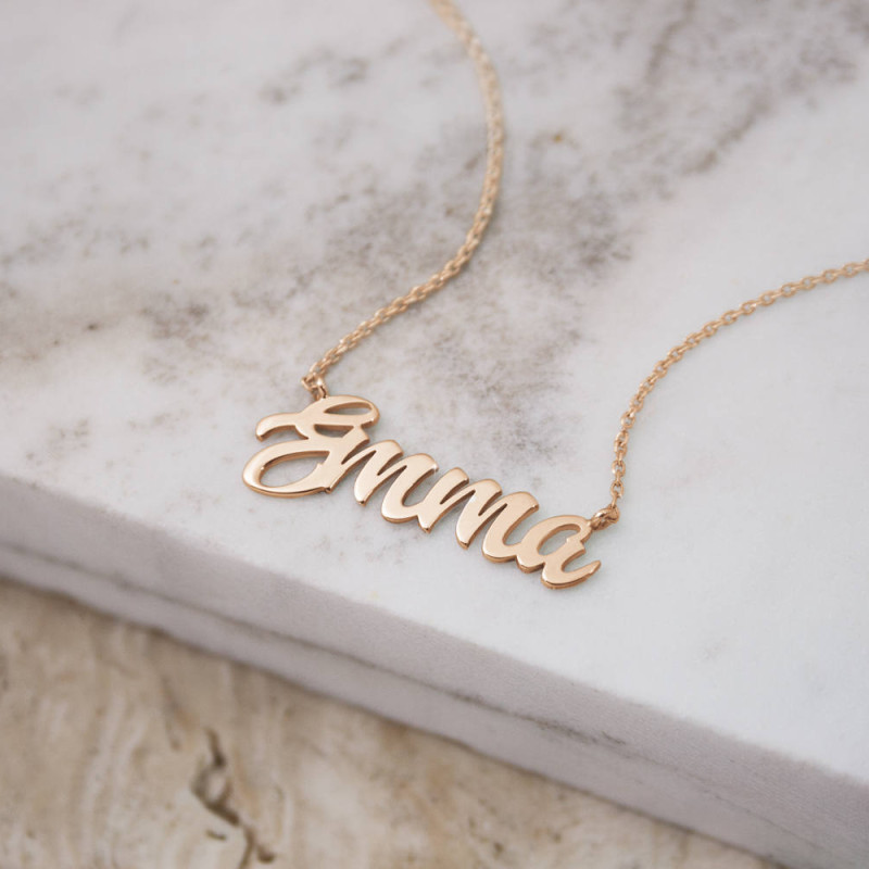 Personalized Engraved Necklace - 925 Sterling Silver, Rose Gold or Gol –  MadamLili