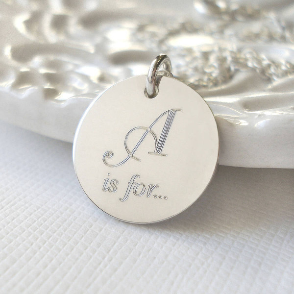 Sterling Silver Secret Name Necklace - Large