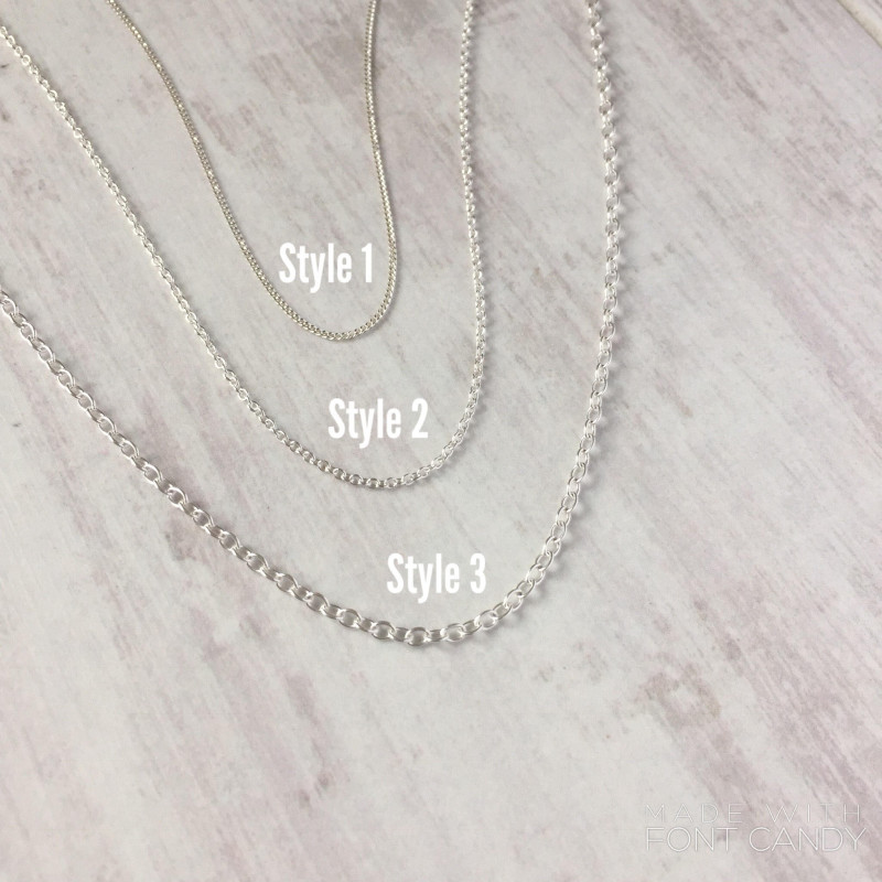 Triple Layered Initial Necklace – Reflection of Memories