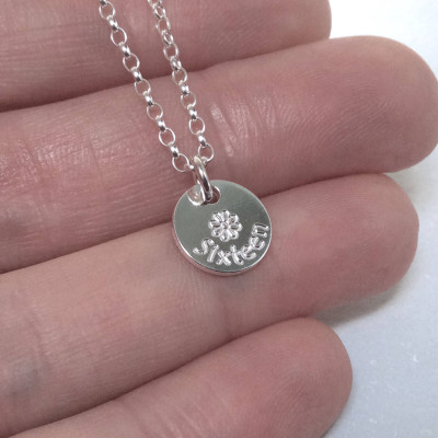 Sweet 16, Personalised gift, birthday gift, silver necklace, gift for daughter, sterling silver, dainty necklace, 16th birthday