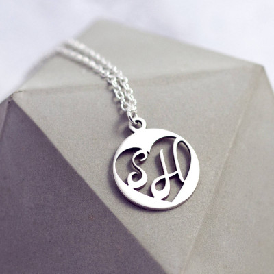 Two Letter Necklace | Two Tiny Initials | Eternity Necklace | Initial Necklace | Name Initial Jewelry | Infinity Necklace | Letter Necklace