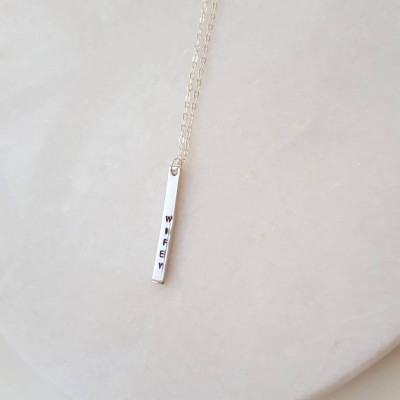 Wife necklace, gift for wife, wifey gift, newlywed gift, gift for her, wifey jewelry, Mrs necklace, bar necklace, custom necklace, wife gift