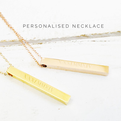 Womens Gifts | Name Necklace | Womens Personalized Necklace | Gift Ideas for Women | Personalized Necklace | Drop Pendant Necklace