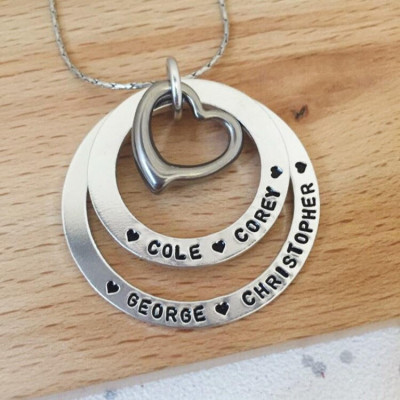 name necklace - personalised, gift for mum, mothers gift, family tree, statement necklace - aunt - nana necklace - nanny gift- mum jewelry