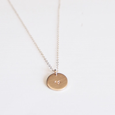 Heart Necklace / 18k Gold Fill / Gifts for Her Heart Necklace / 18k Gold Fill / Gifts for Her