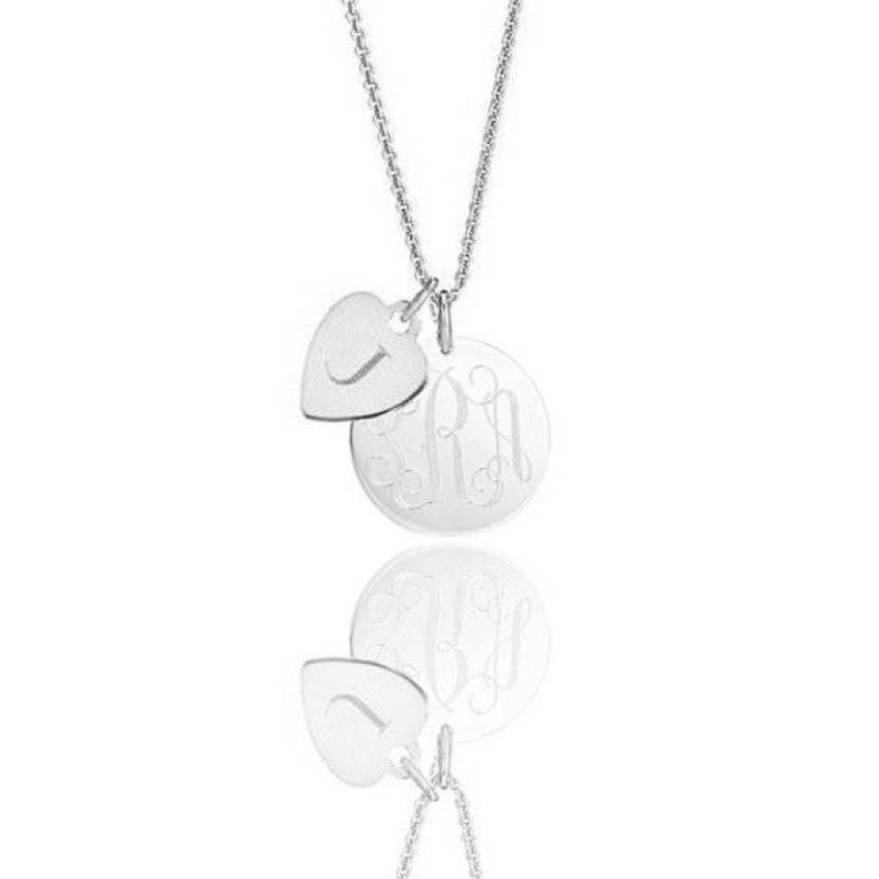 Happy Anniversary Engravable Heart .925 Solid Sterling Silver Charm Pendant 