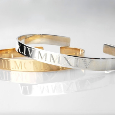 Monogram Cuff bracelet - Custom engraved in various widths 14k gold filled, Rose gold filled or sterling silver  Adjustable  cuff bangle