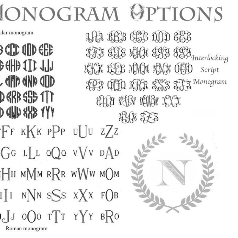 Cursive Initial Monogram Signet Ring