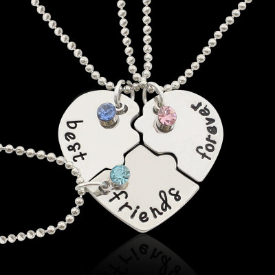 Heart Puzzle Three-Necklace Set – Perfect for Best Friends or Families