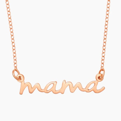 Sterling Silver Terra Style Name Necklace Small ANY NAME Personalised Pendant Jewelry Gift for Her Daughter Girlfriend with choice of chain