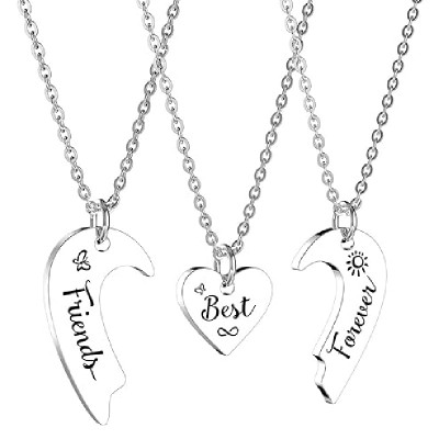 Sister Necklace Set | Bestfriend Necklace | Custom Name Necklace | 3 Best Friends | Sister Necklaces | Three BFF Necklace | Love Grows best