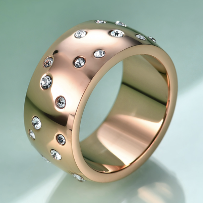 Gold Ring With Diamonds - All Birthstone™