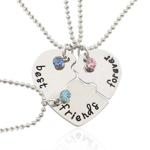 Heart Puzzle Three-Necklace Set – Perfect for Best Friends or Families