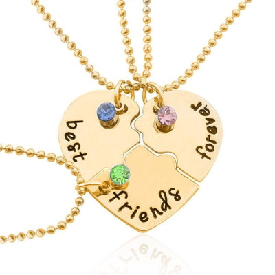 Heart Puzzle Three-Necklace Set – Perfect for Best Friends or Families