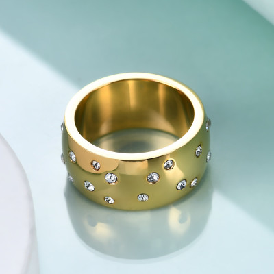 Gold Ring With Diamonds - All Birthstone™