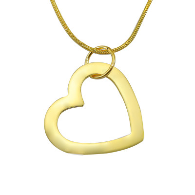 Personalised Always in My Heart Necklace - 18ct Gold Plated - All Birthstone™