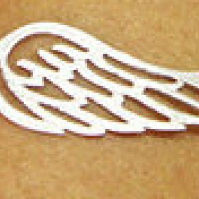 Personalised Angels Wing Bracelet - Silver - All Birthstone™
