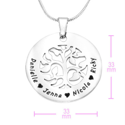 Personalised BFS Family Tree Necklace - All Birthstone™