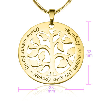 Personalised Ohana Tree - 18ct Gold Plated *Limited Edition - All Birthstone™