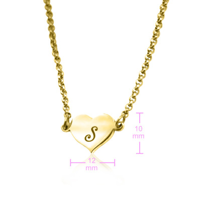 Personalised Precious Heart - 18ct Gold Plated - All Birthstone™