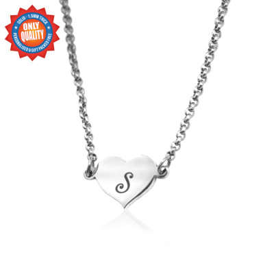 Personalised Precious Heart - Sterling Silver - All Birthstone™