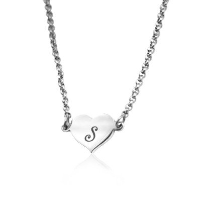 Personalised Precious Heart - Sterling Silver - All Birthstone™