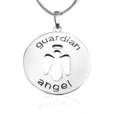 Personalised Guardian Angel Necklace 1 - Sterling Silver - All Birthstone™