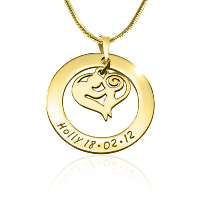 Personalised Mothers Love Necklace - 18ct Gold Plated - All Birthstone™