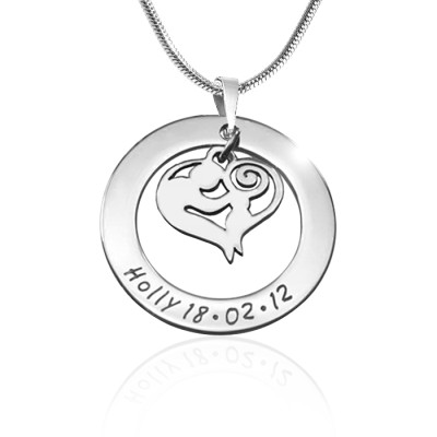 Personalised Mothers Love Necklace - Sterling Silver - All Birthstone™