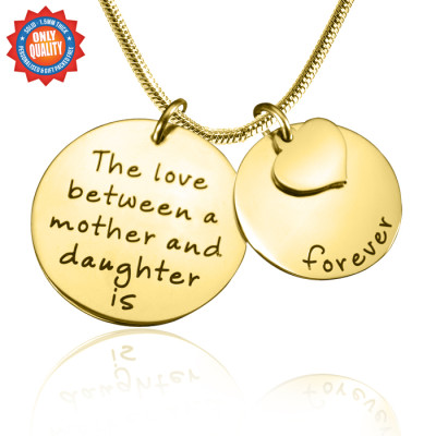 Personalised Mother Forever Necklace - 18ct Gold Plated - All Birthstone™