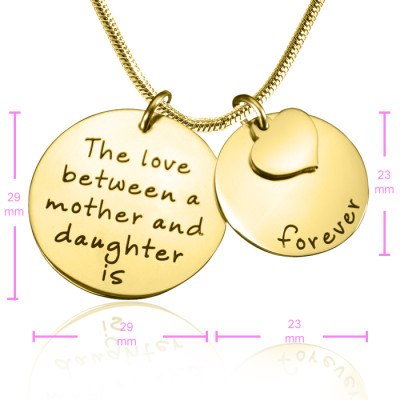 Personalised Mother Forever Necklace - 18ct Gold Plated - All Birthstone™