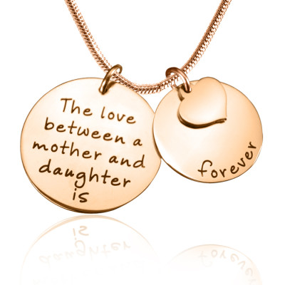 Personalised Mother Forever Necklace - 18ct Rose Gold Plated - All Birthstone™