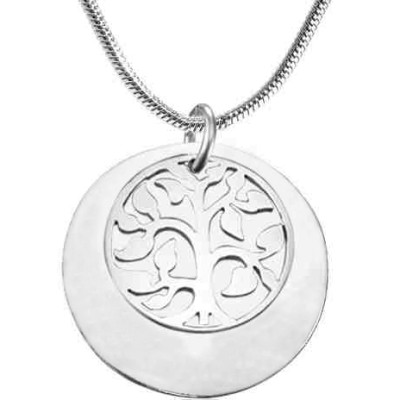 Personalised My Family Tree Single Disc - Sterling Silver - All Birthstone™