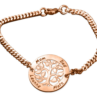 Personalised My Tree Bracelet - 18ct Rose Gold Plated - All Birthstone™