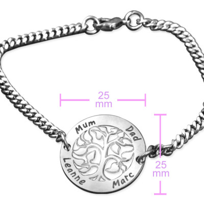 Personalised My Tree Bracelet/Anklet - Sterling Silver - All Birthstone™