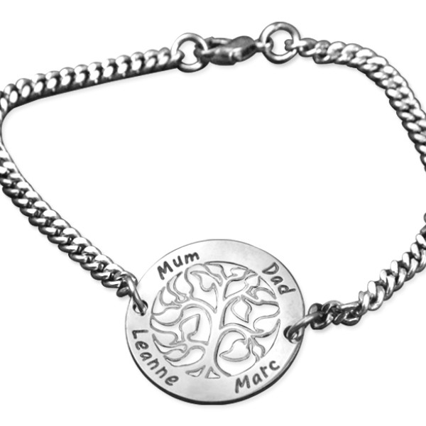 Personalised NN Vertical silver Bracelet/Anklet - All Birthstone™
