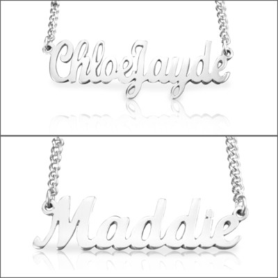 Personalised Name Necklace - Sterling Silver - All Birthstone™