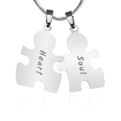 Personalised Puzzle Necklace - Sterling Silver - All Birthstone™