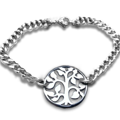 Personalised Tree Bracelet - Sterling Silver - All Birthstone™