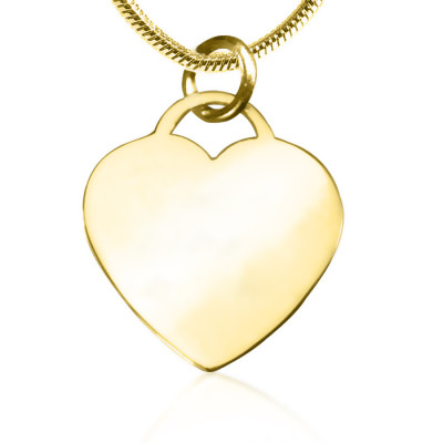 Personalised Forever in My Heart Necklace - 18ct Gold Plated - All Birthstone™