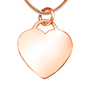 Personalised Forever in My Heart Necklace - 18ct Rose Gold Plated - All Birthstone™